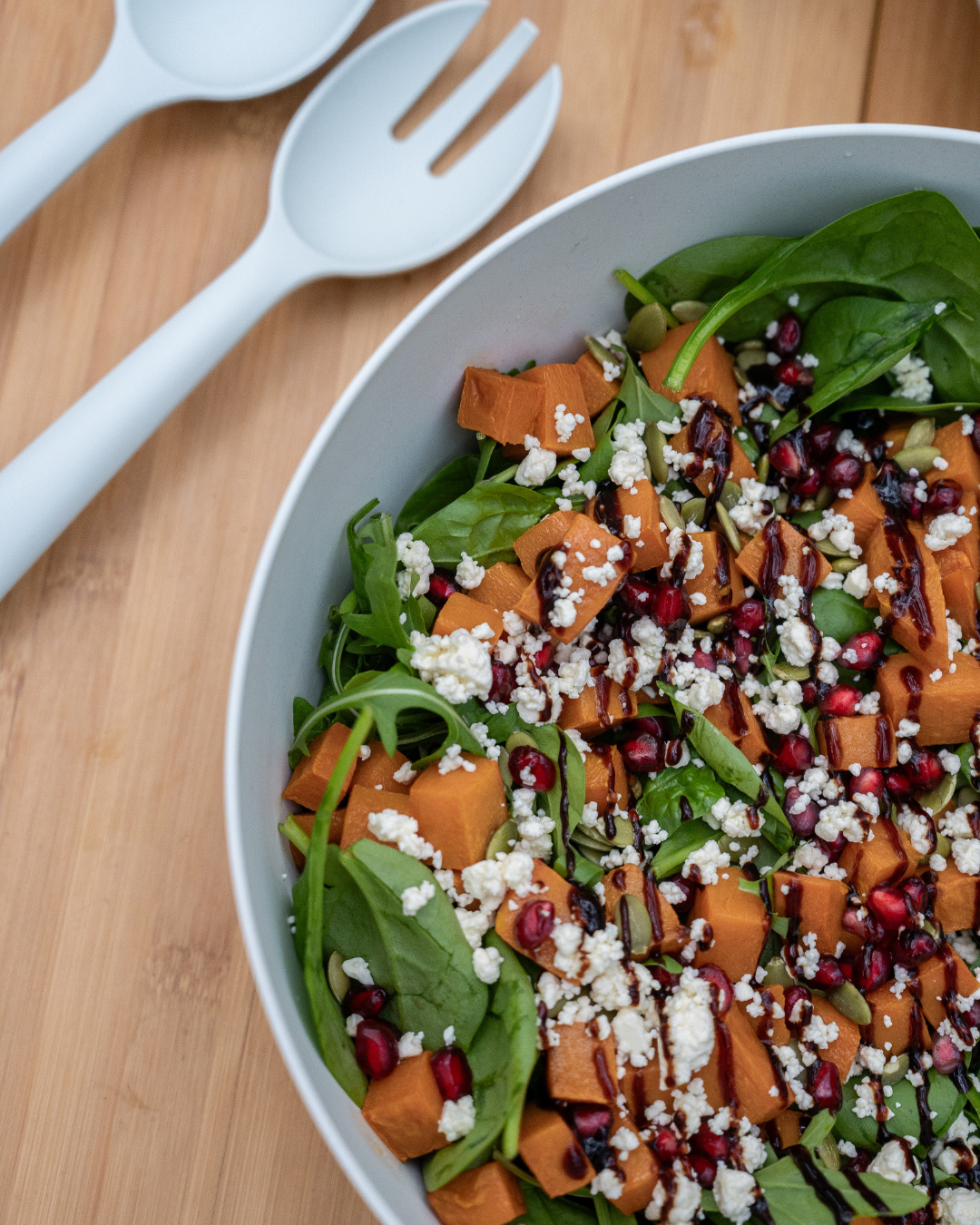 Roasted Pumpkin, Feta & Pomegranate Spring Salad