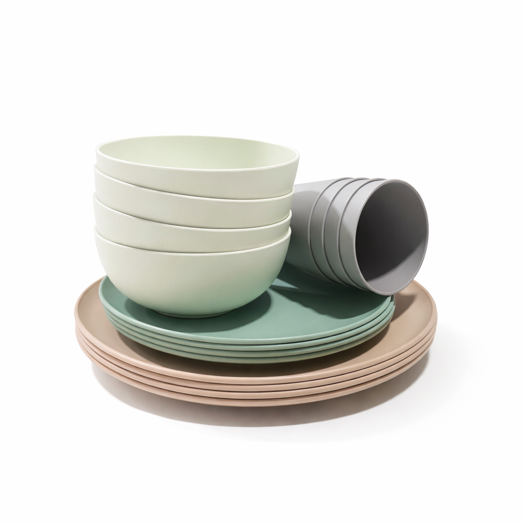 16 Piece PLA Dinnerware Set