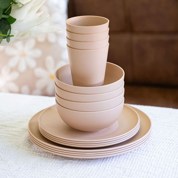 16pc Caravan Camping Boating Earth-friendly Dinnerware – Daisy Graze