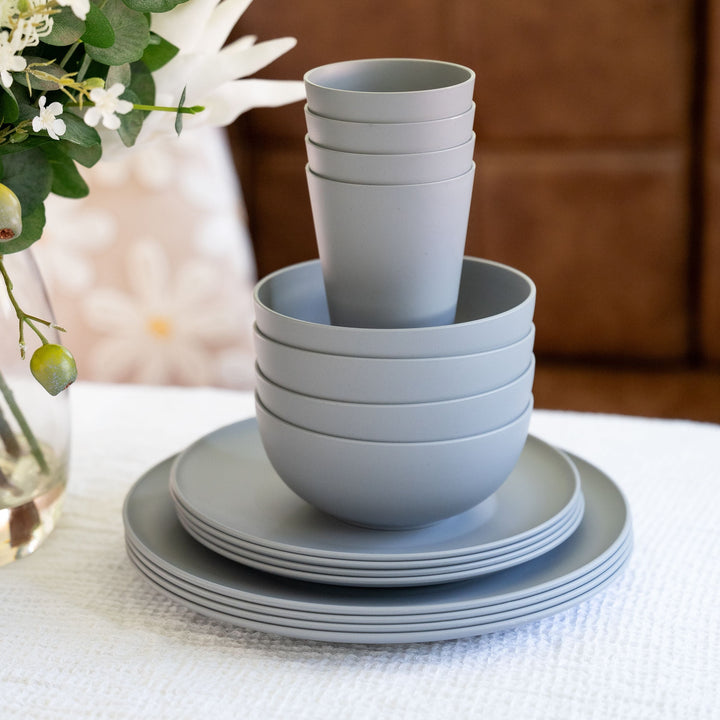16 Piece PLA Dinnerware Set