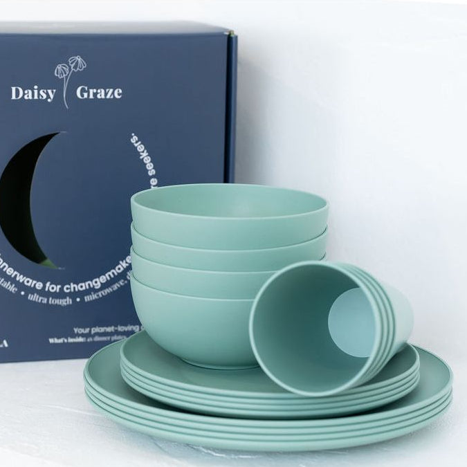 16 Piece PLA Dinnerware Set