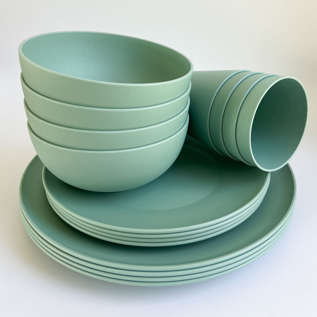 16 Piece PLA Dinnerware Set