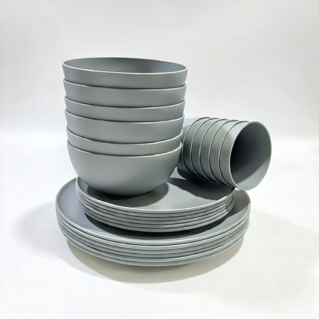 24 Piece PLA Dinnerware Set